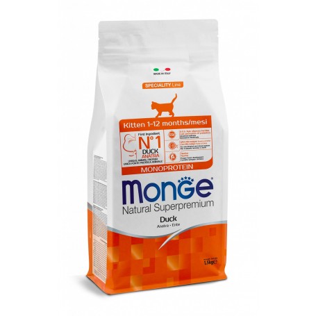 Monge Natural Superpremium Kitten Anatra 1,5kg Monge Natural Superpremium Kitten Anatra 1,5kg